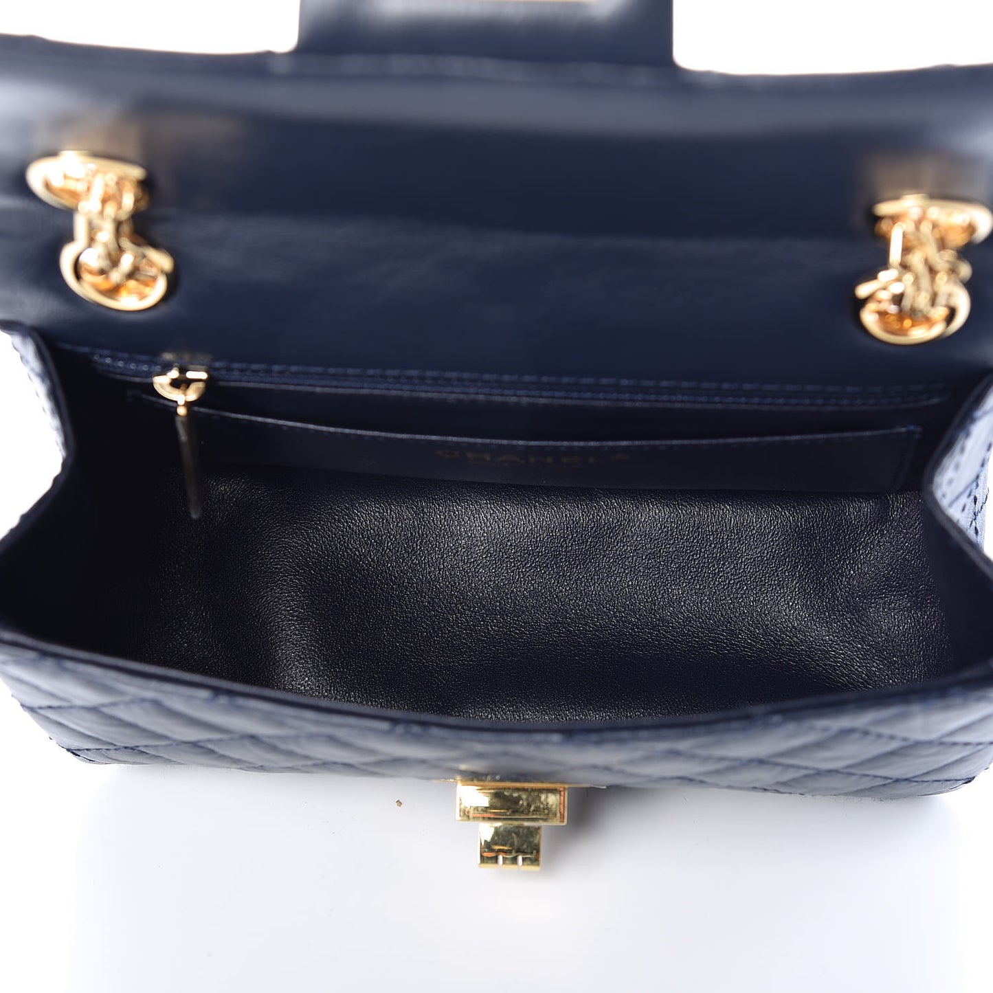 Aged Calfskin Quilted 2.55 Reissue Mini Flap Navy