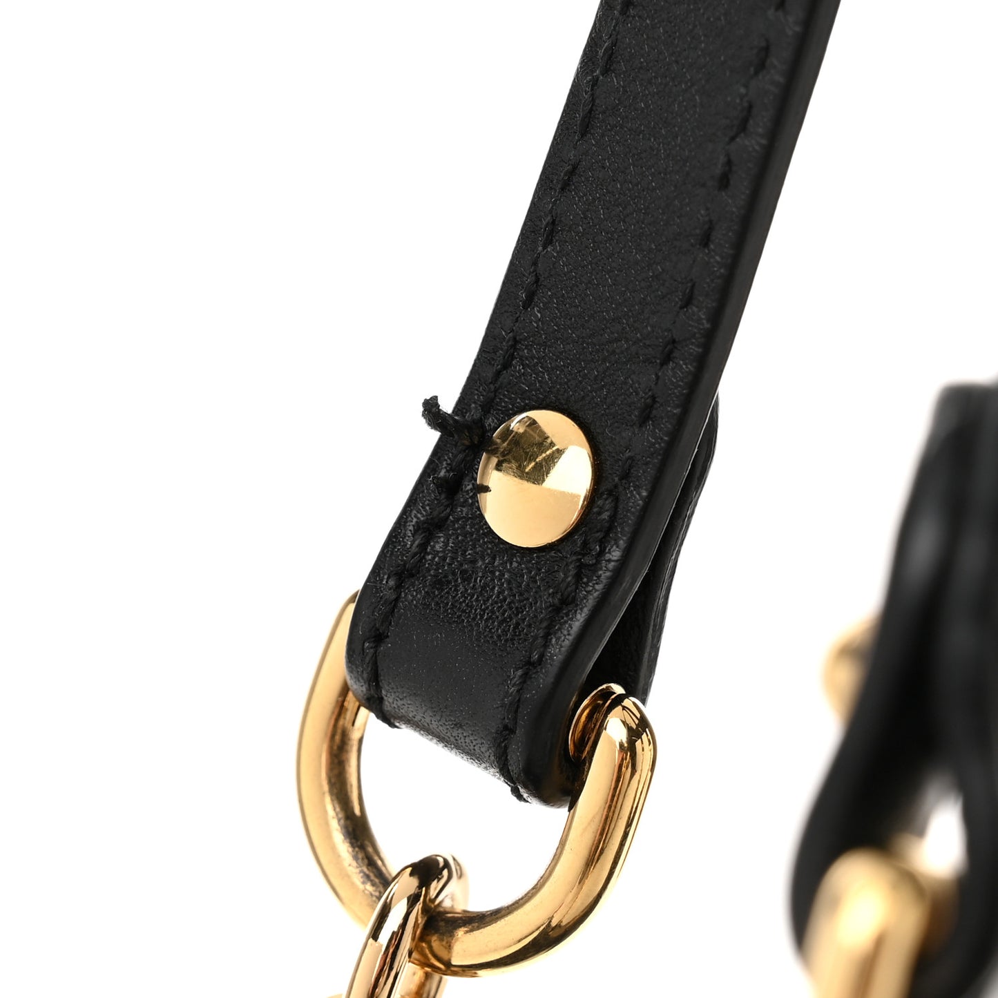 GG Supreme Monogram Medium Padlock Tote Black