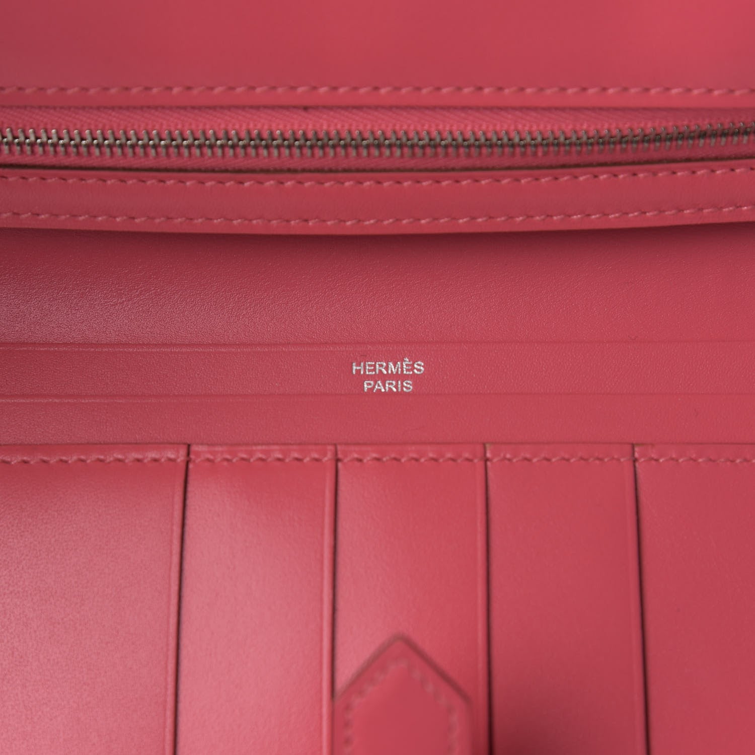 Hermes Swift Bearn Gusset Wallet Rose Lipstick 6 of 8