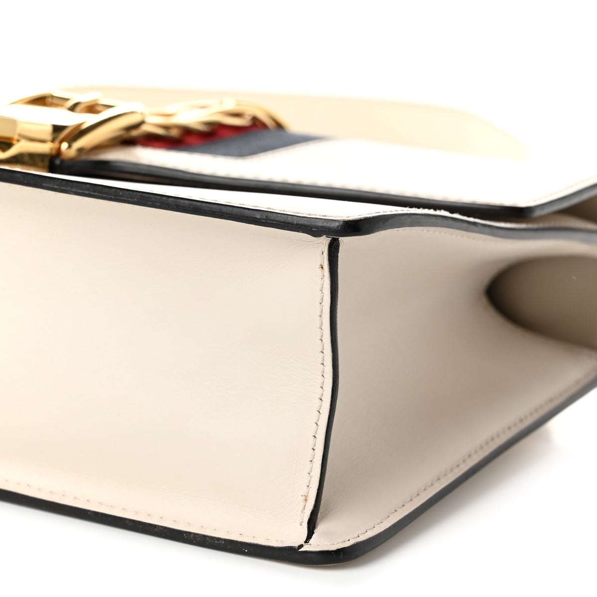 Calfskin Small Sylvie Shoulder Bag Off White