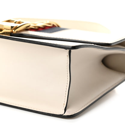 Gucci Calfskin Small Sylvie Shoulder Bag Off White 10 of 12