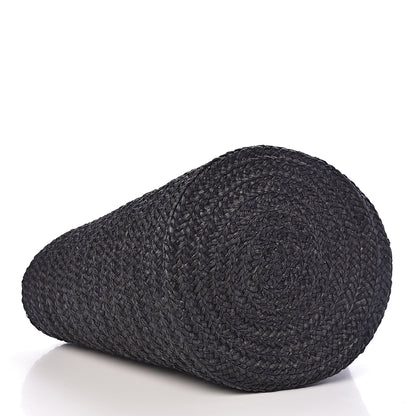 Saint Laurent Raffia Medium Panier Bag Black 4 of 9