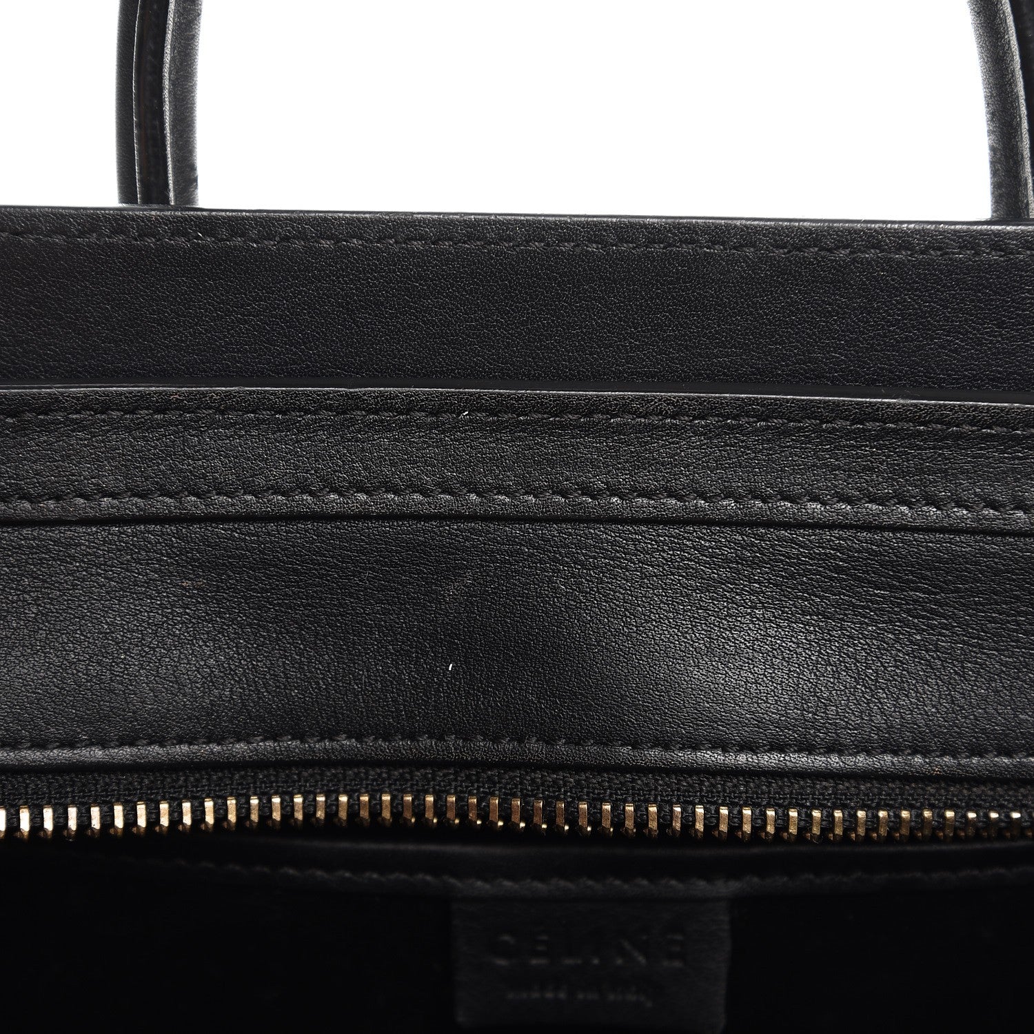 Celine Smooth Calfskin Nano Luggage Black 12 of 13