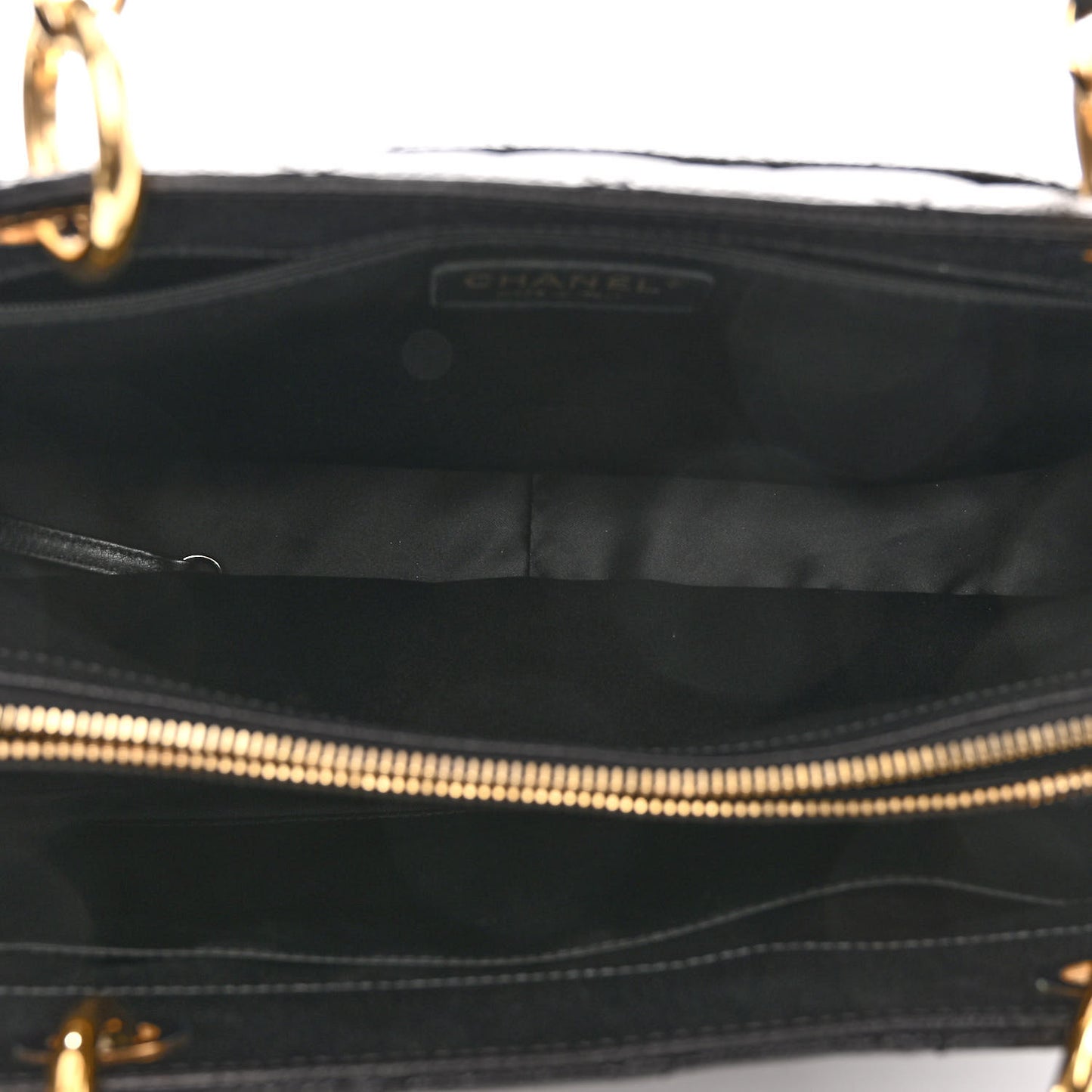 Caviar Quilted Grand Shopping Tote GST Black