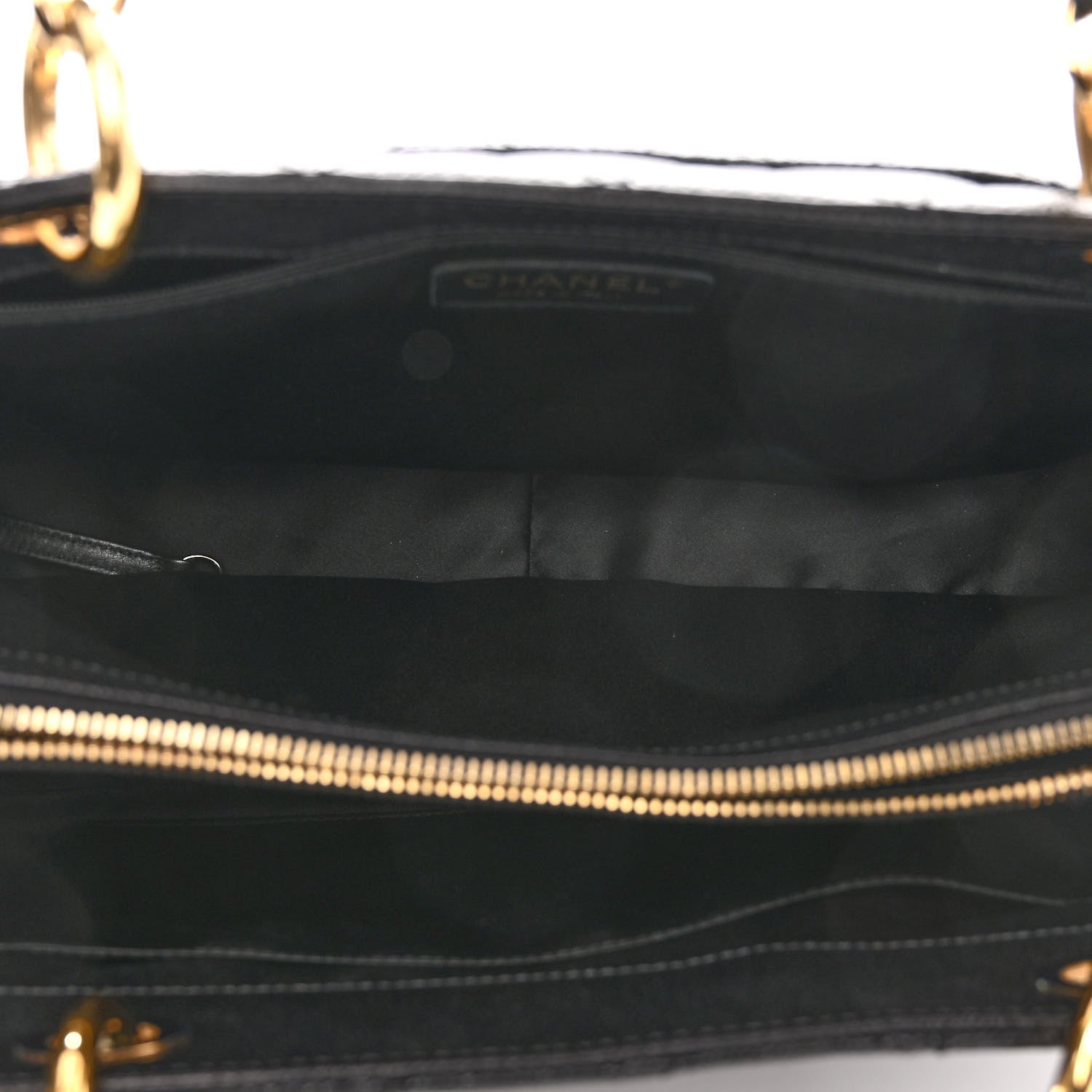 Chanel Caviar Quilted Grand Shopping Tote GST Black 5 of 10