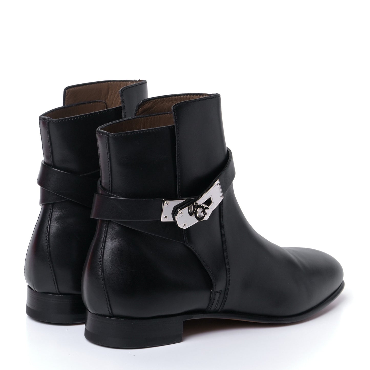 Calfskin Neo Low Boots 36.5 Black