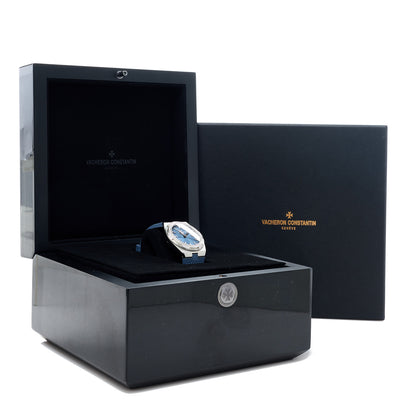 Vacheron Constantin Stainless Steel Rubber Diamond Bezel 33mm Overseas Quartz Watch Blue 1205V/100A-B590 5 of 7