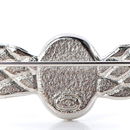 Chanel Crystal Wings Brooch Silver 4 of 5