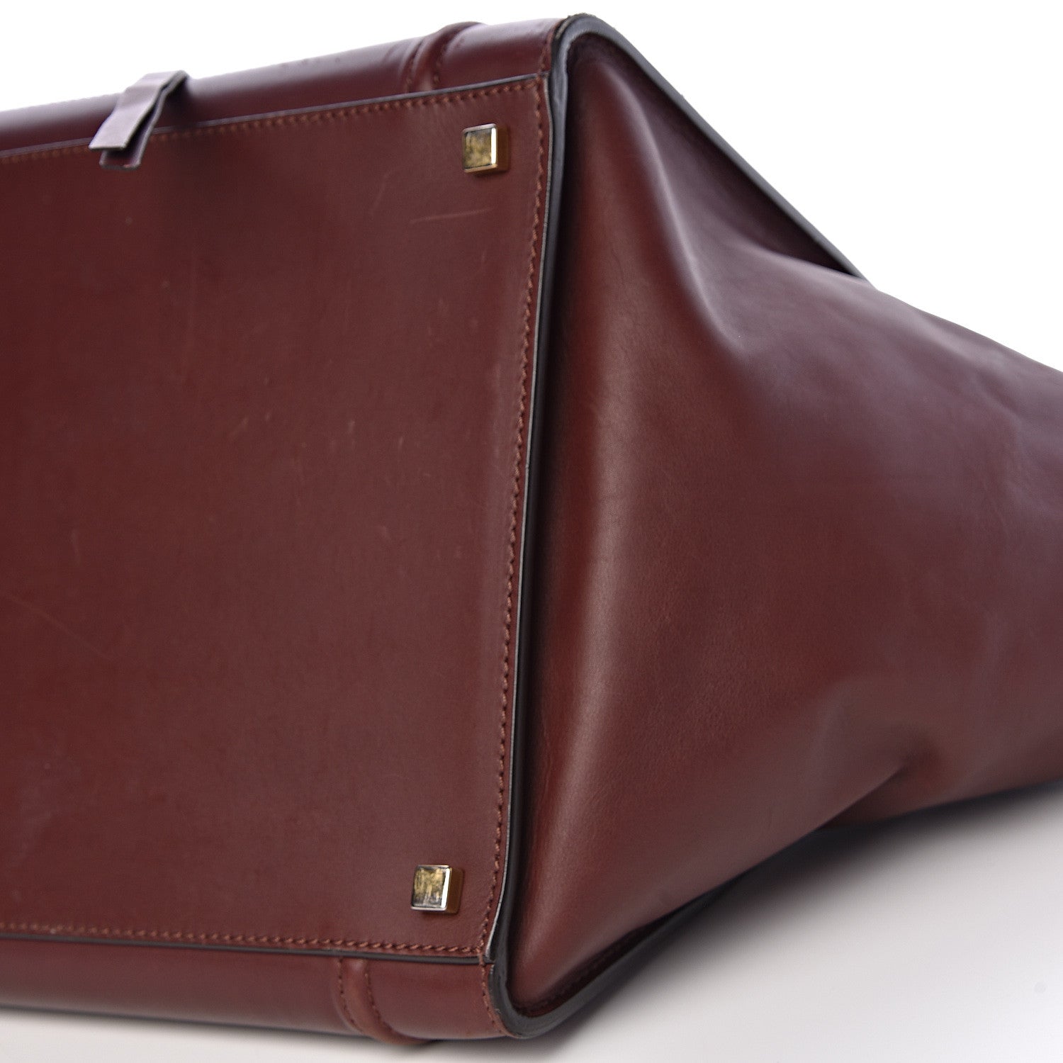 Celine Natural Calfskin Medium Phantom Luggage Burgundy 14 of 17