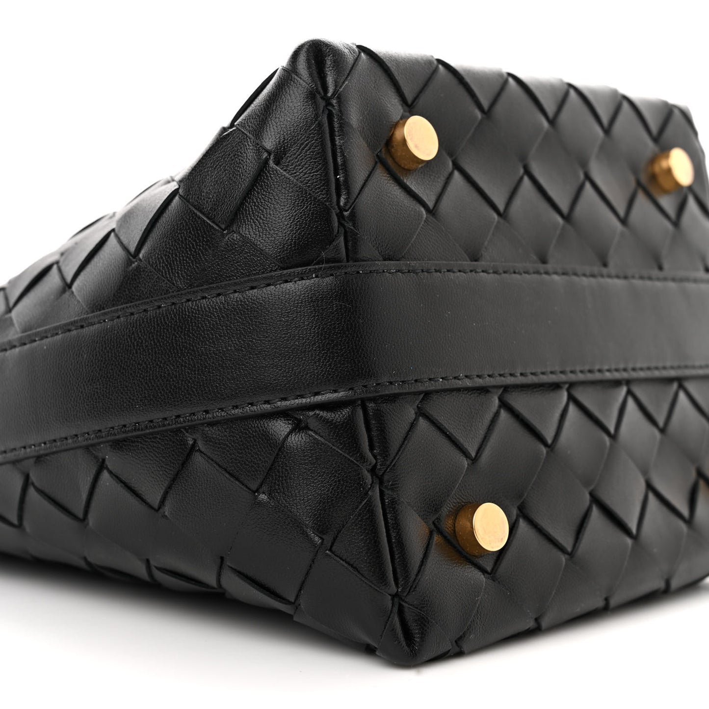 Calfskin Nappa Intrecciato Candy Wallace Black