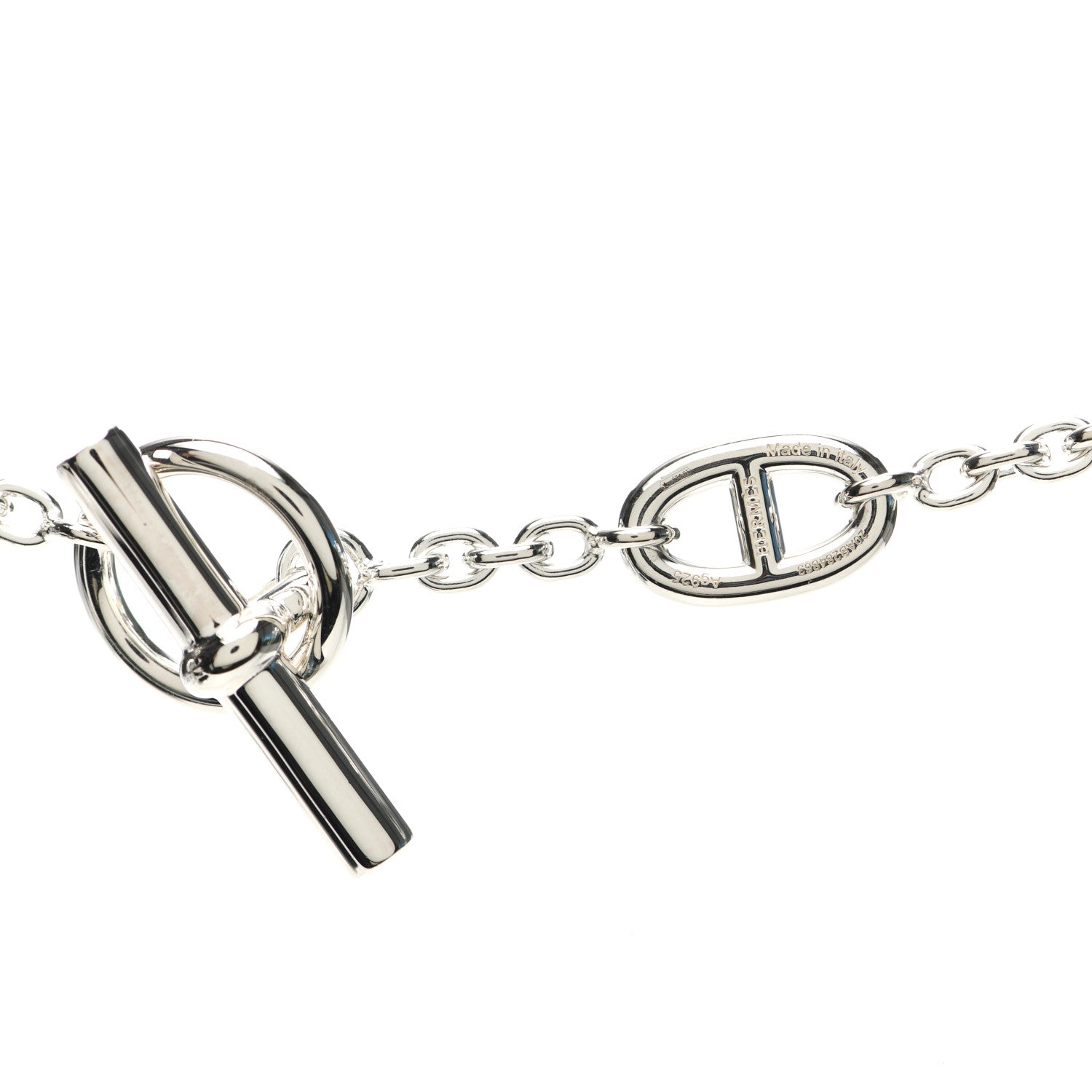 Hermes Sterling Silver Farandole Necklace 120 4 of 5