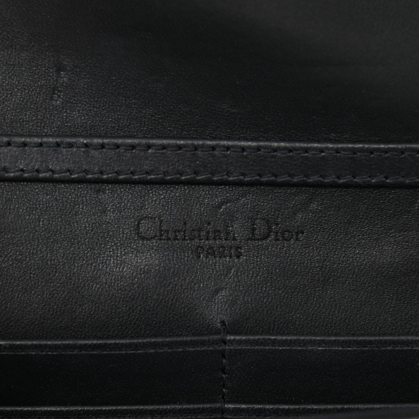 Metallic Patent Micro-Cannage Small Diorama Flap Bag Onyx Black
