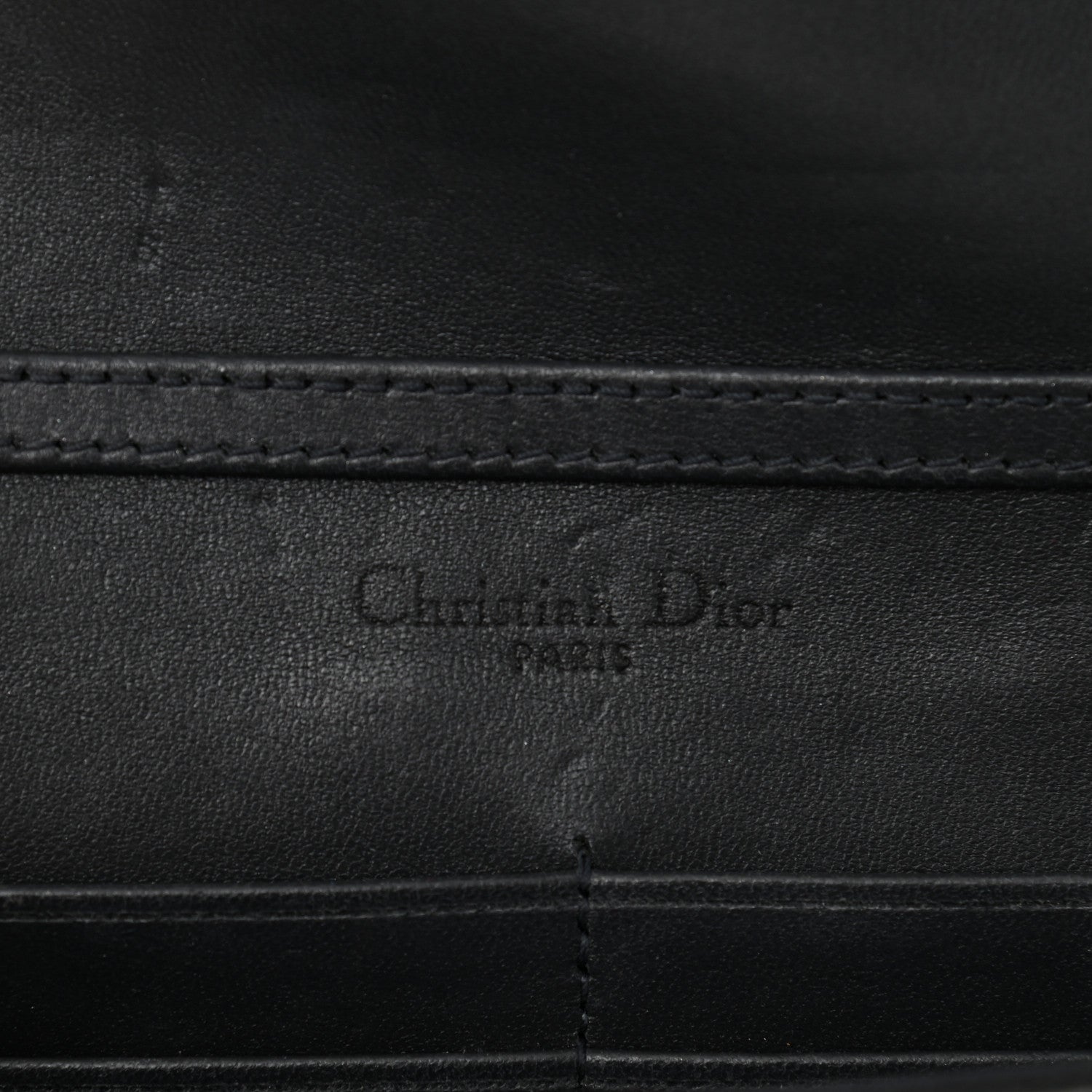 Christian Dior Metallic Patent Micro-Cannage Small Diorama Flap Bag Onyx Black 6 of 13