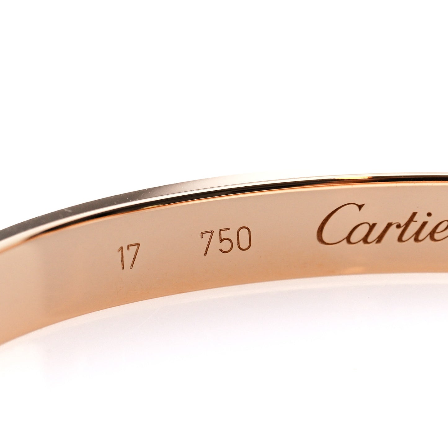 18K Pink Gold LOVE Bracelet 17
