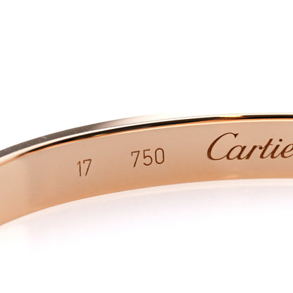 Cartier 18K Pink Gold LOVE Bracelet 17 3 of 7
