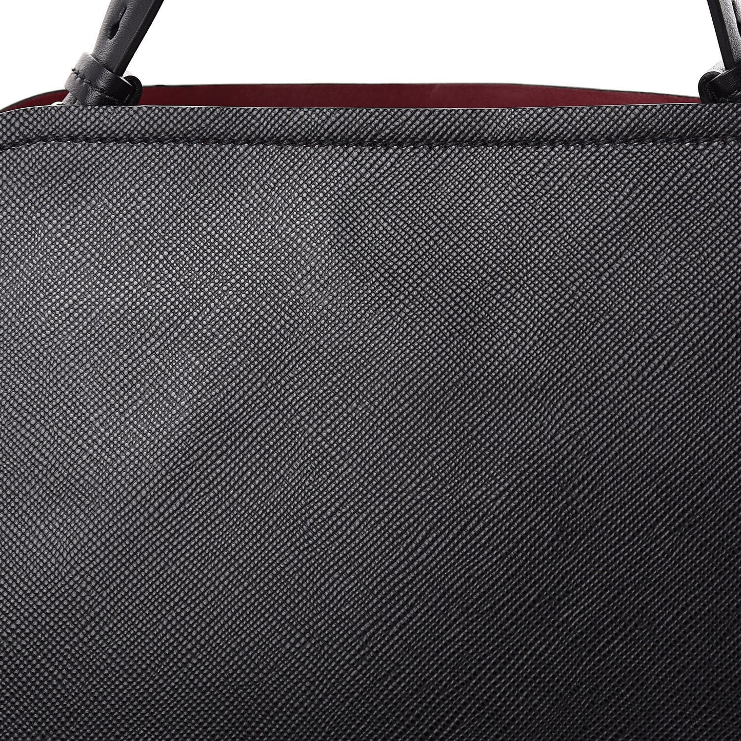 Saffiano Cuir Matinee Tote Black Cherry