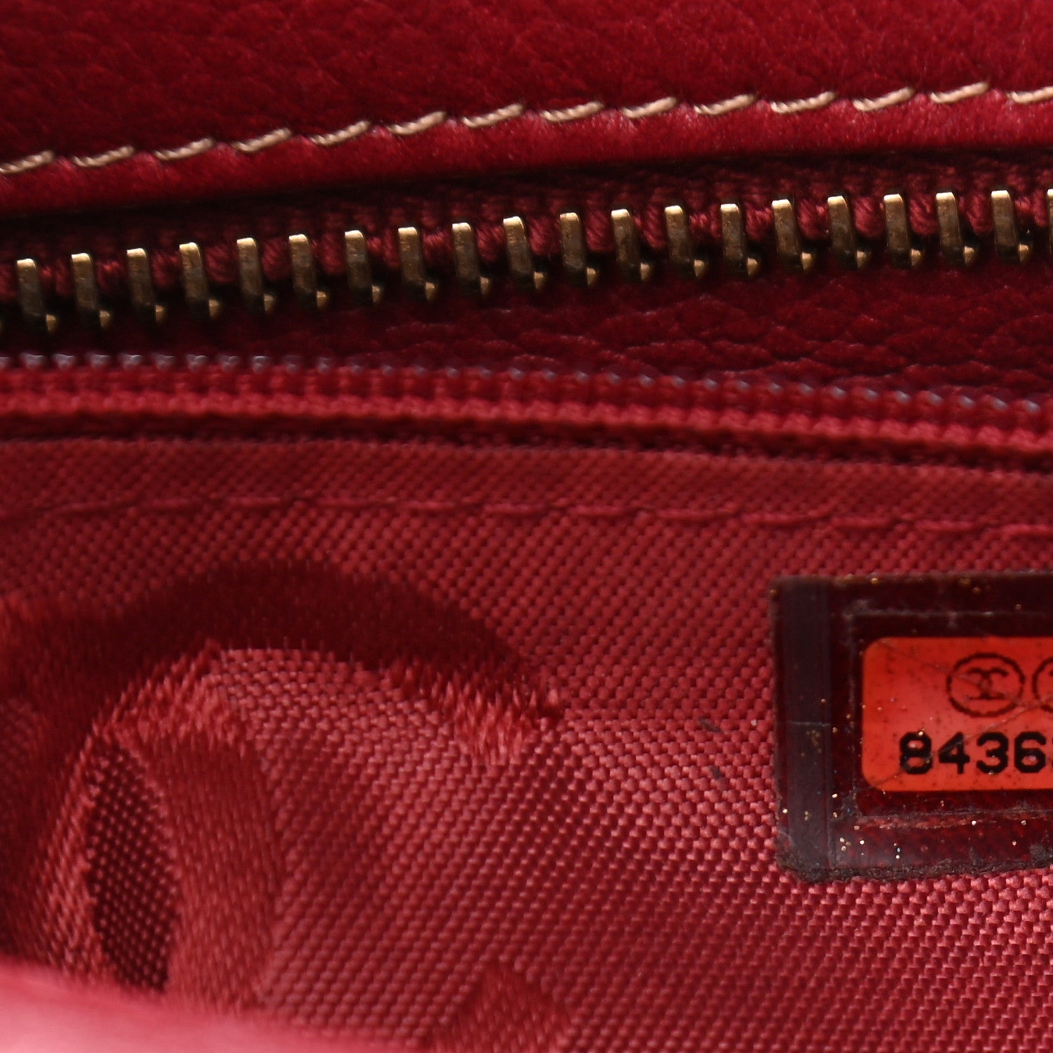 Chanel Calfskin CC Shoulder Bag Red 7 of 13