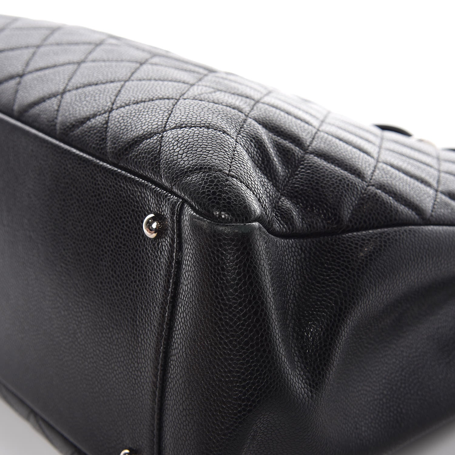 Chanel Caviar Quilted XL Grand Shopping Tote GST Black 12 of 17