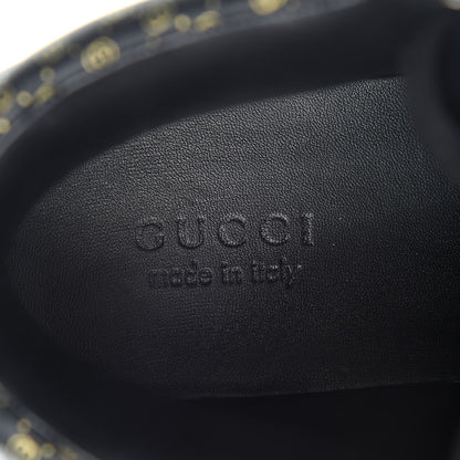 Gucci X DAPPER DAN Calfskin Laminated Ayers GG Micro Monogram Mens High Top Sneakers 10 Black 7 of 7