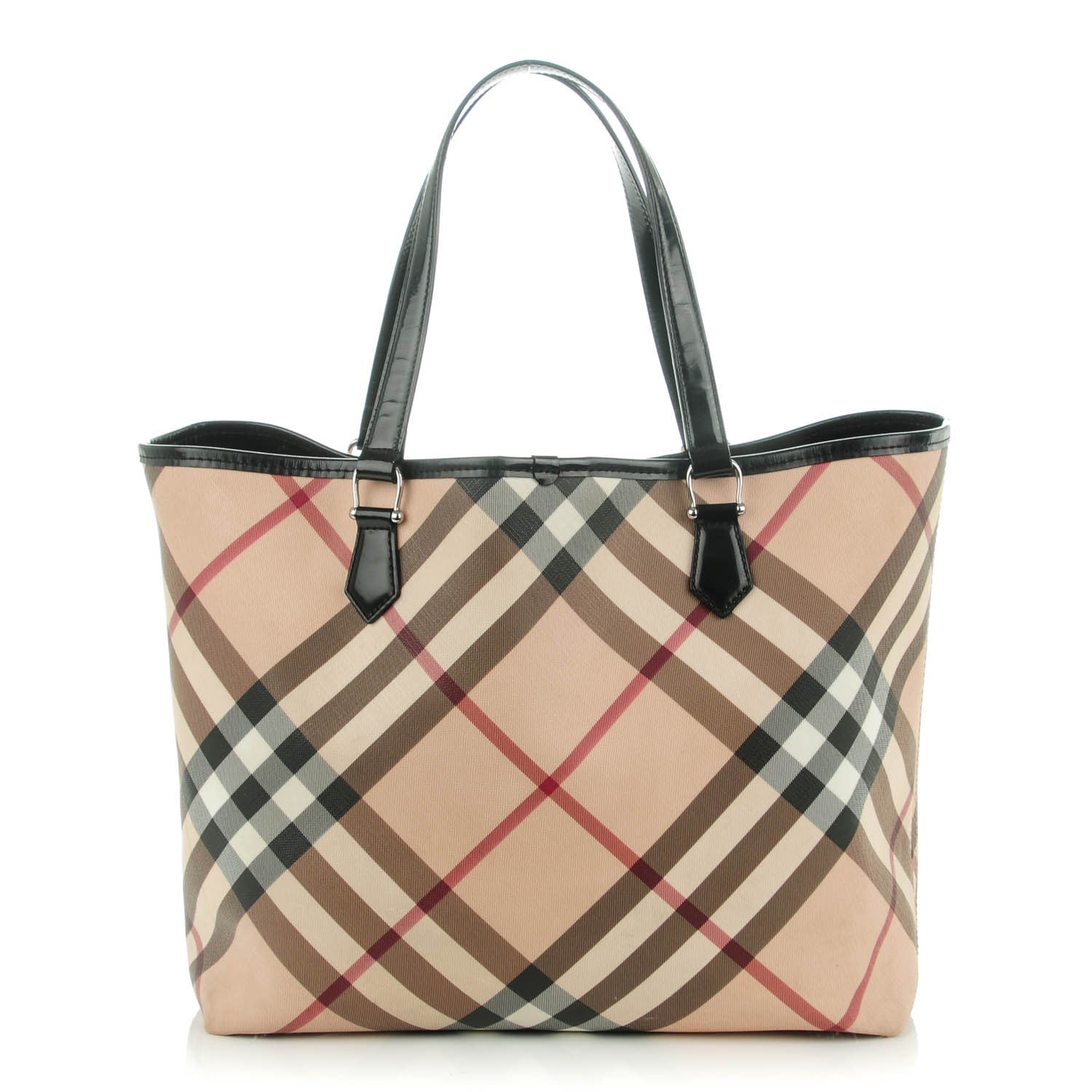 Burberry Nova Check Large Nickie Tote Black 1 of 9