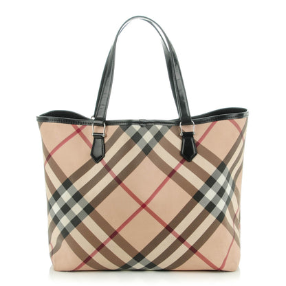 Burberry Nova Check Large Nickie Tote Black 1 of 9