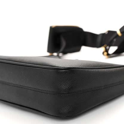 Prada Saffiano Lux Re-Edition 2005 Shoulder Bag Black 9 of 10