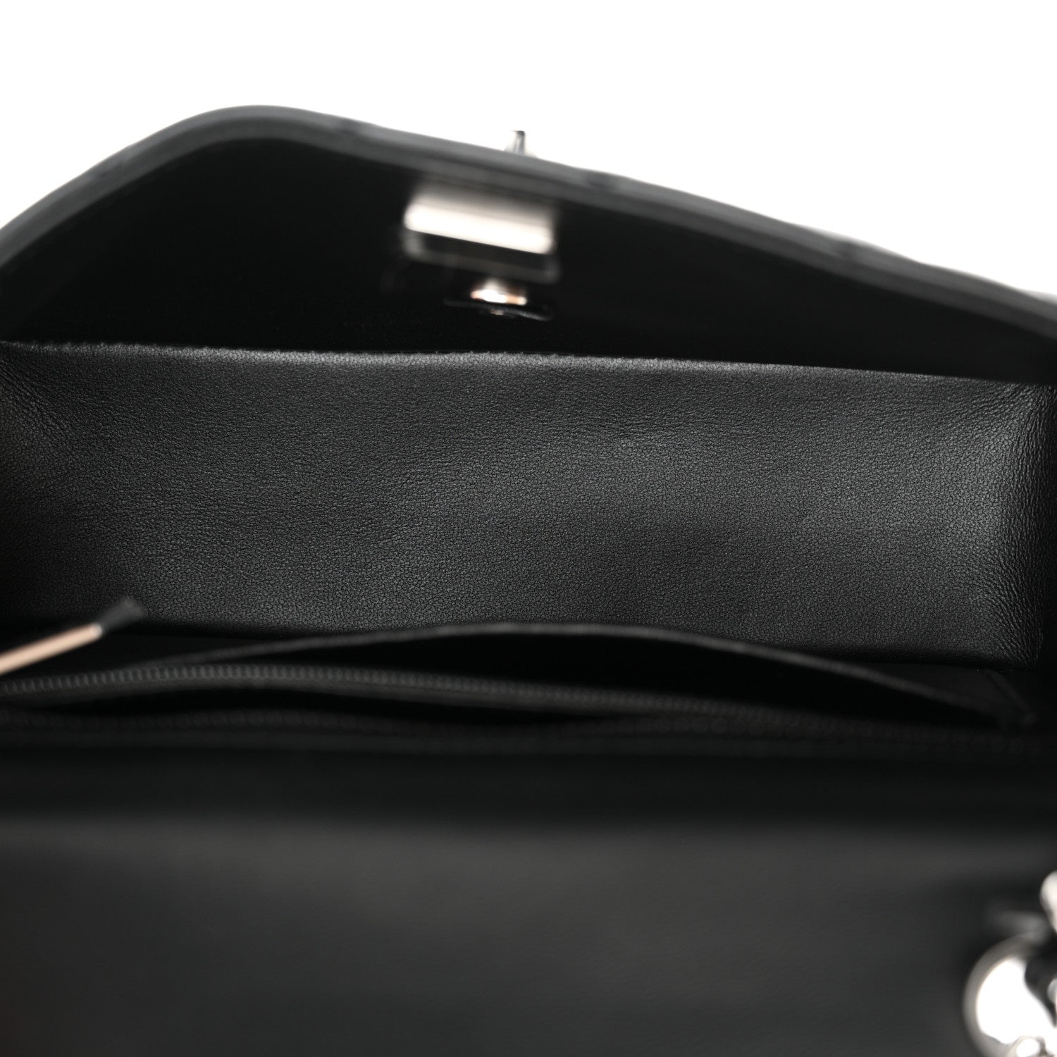 Chanel Lambskin Quilted Mini Rectangular Flap Black 5 of 10