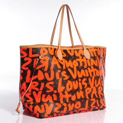 Louis Vuitton Monogram Graffiti Neverfull GM Orange 3 of 7