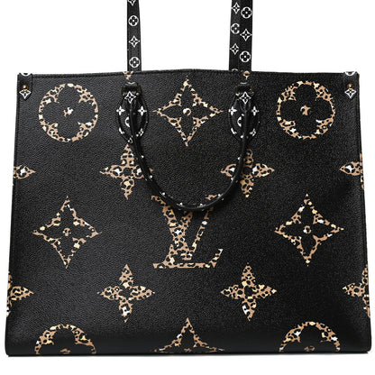 Louis Vuitton Monogram Giant Jungle Onthego GM Black 9 of 12