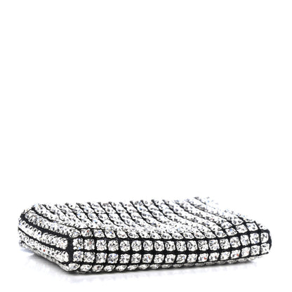 Alexander Wang Mesh Crystal Rhinestone Nano Heiress Shoulder Bag Black Silver 3 of 4