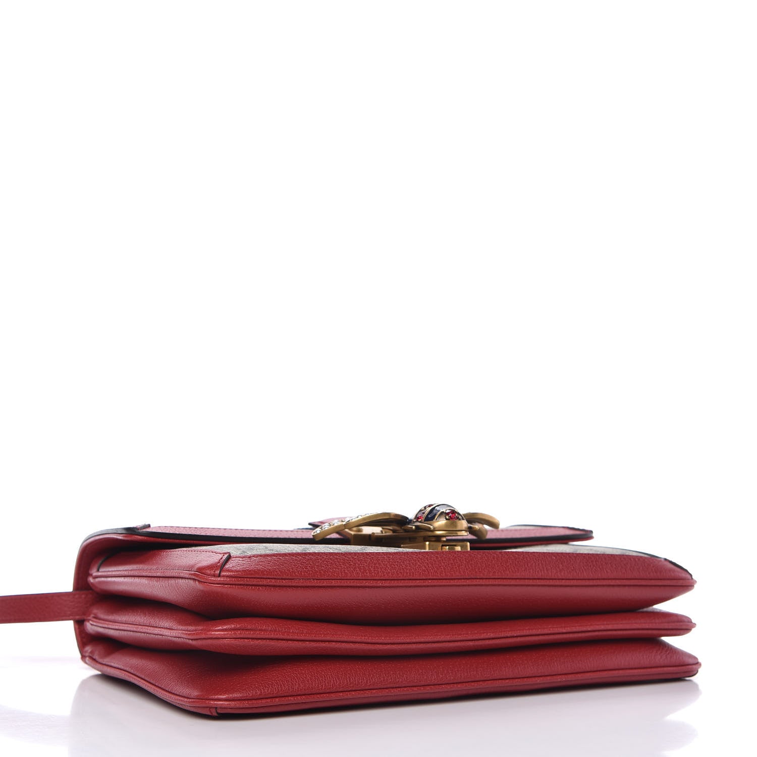 Gucci GG Supreme Monogram Medium Queen Margaret Shoulder Bag Red 4 of 12
