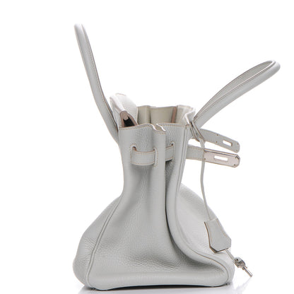 Hermes Taurillon Clemence Birkin 35 Gris Perle 20 of 25