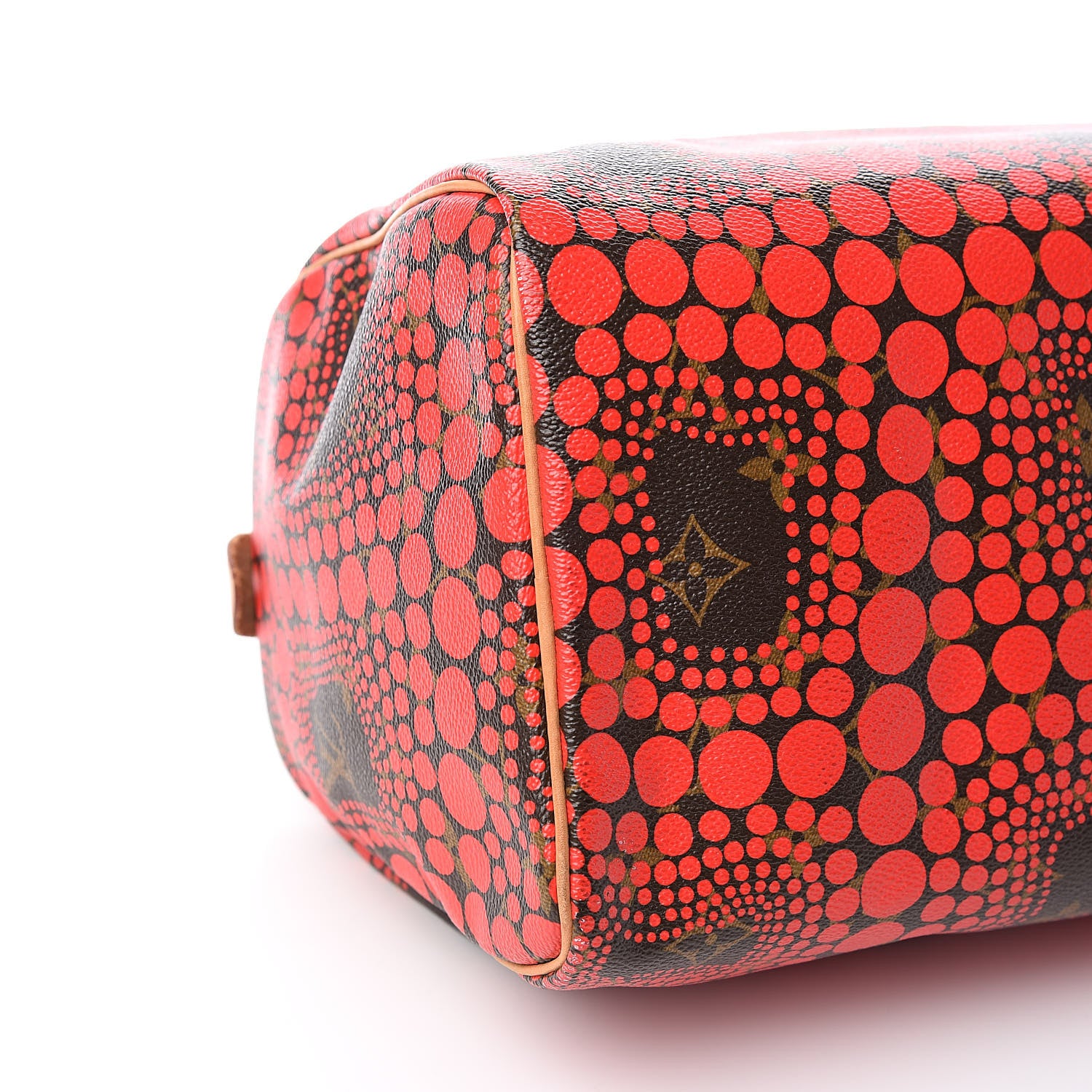 Louis Vuitton Monogram Kusama Town Speedy 30 Red 8 of 10