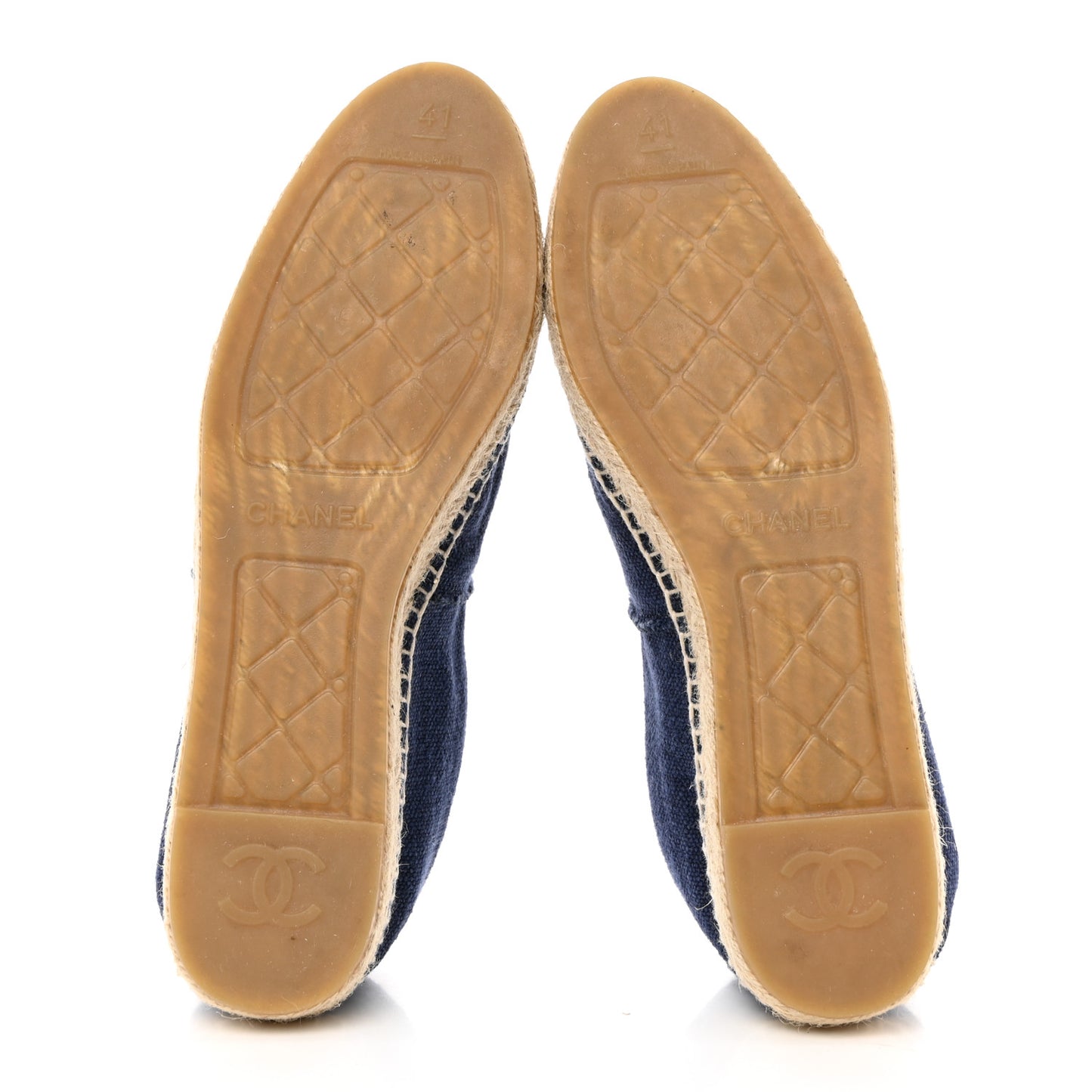 Denim Toile CC Espadrilles 41 Navy Black