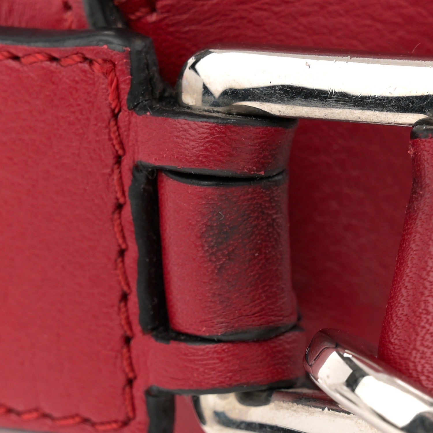 Loewe Calfskin Medium Puzzle Bag Rouge 11 of 13