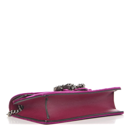 Gucci Velvet Super Mini Dionysus Shoulder Bag Fuchsia Violet Cyclamen 5 of 15