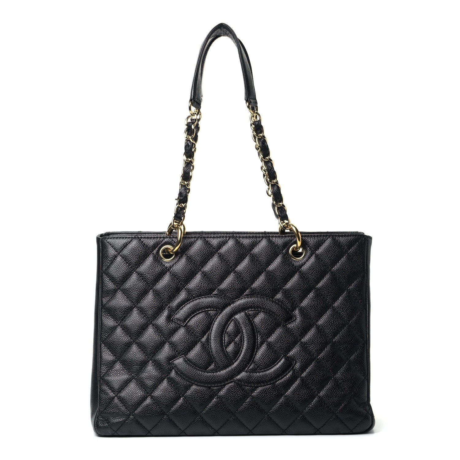 Chanel Caviar Quilted Grand Shopping Tote GST Black 2 of 9