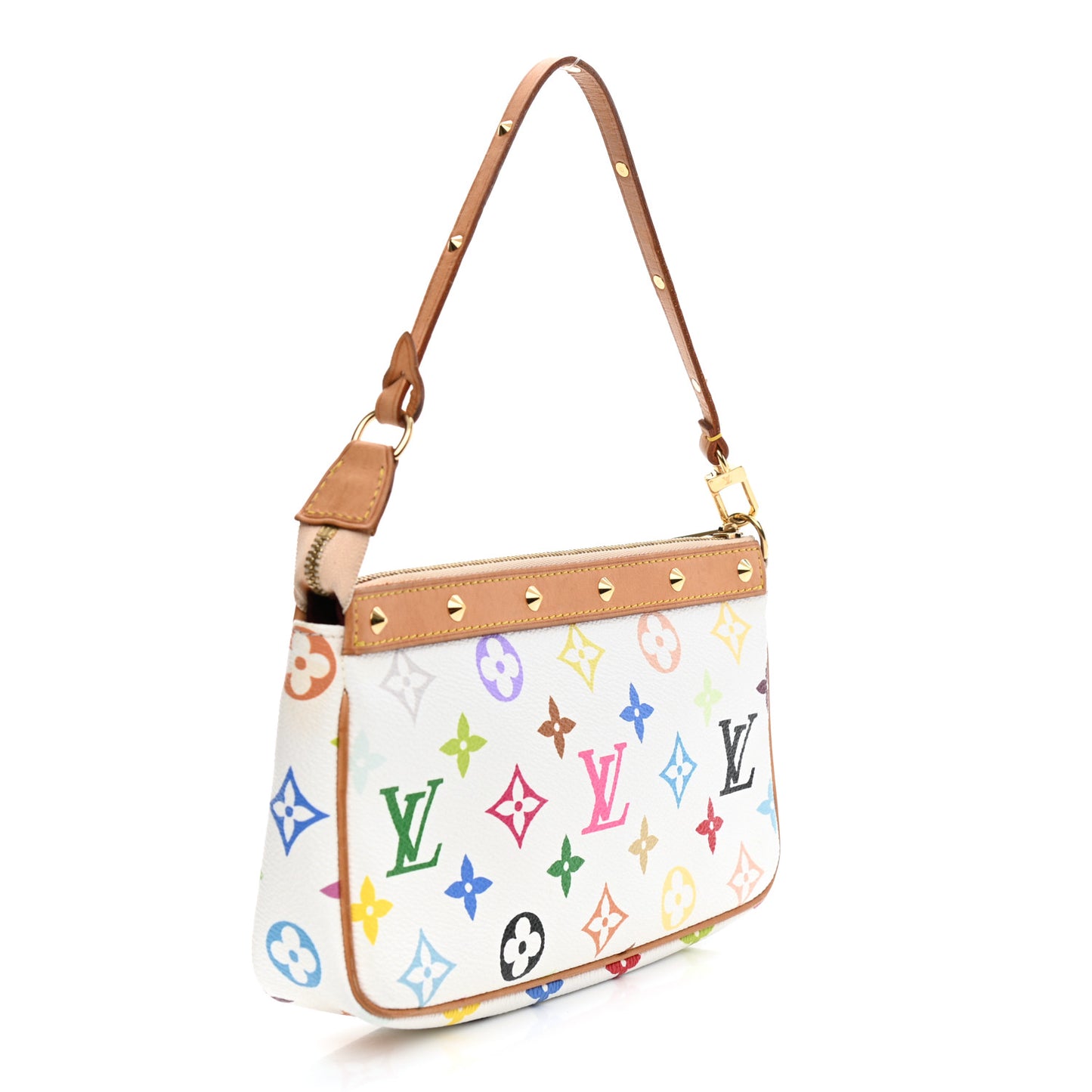 Monogram Multicolor Pochette Accessories White