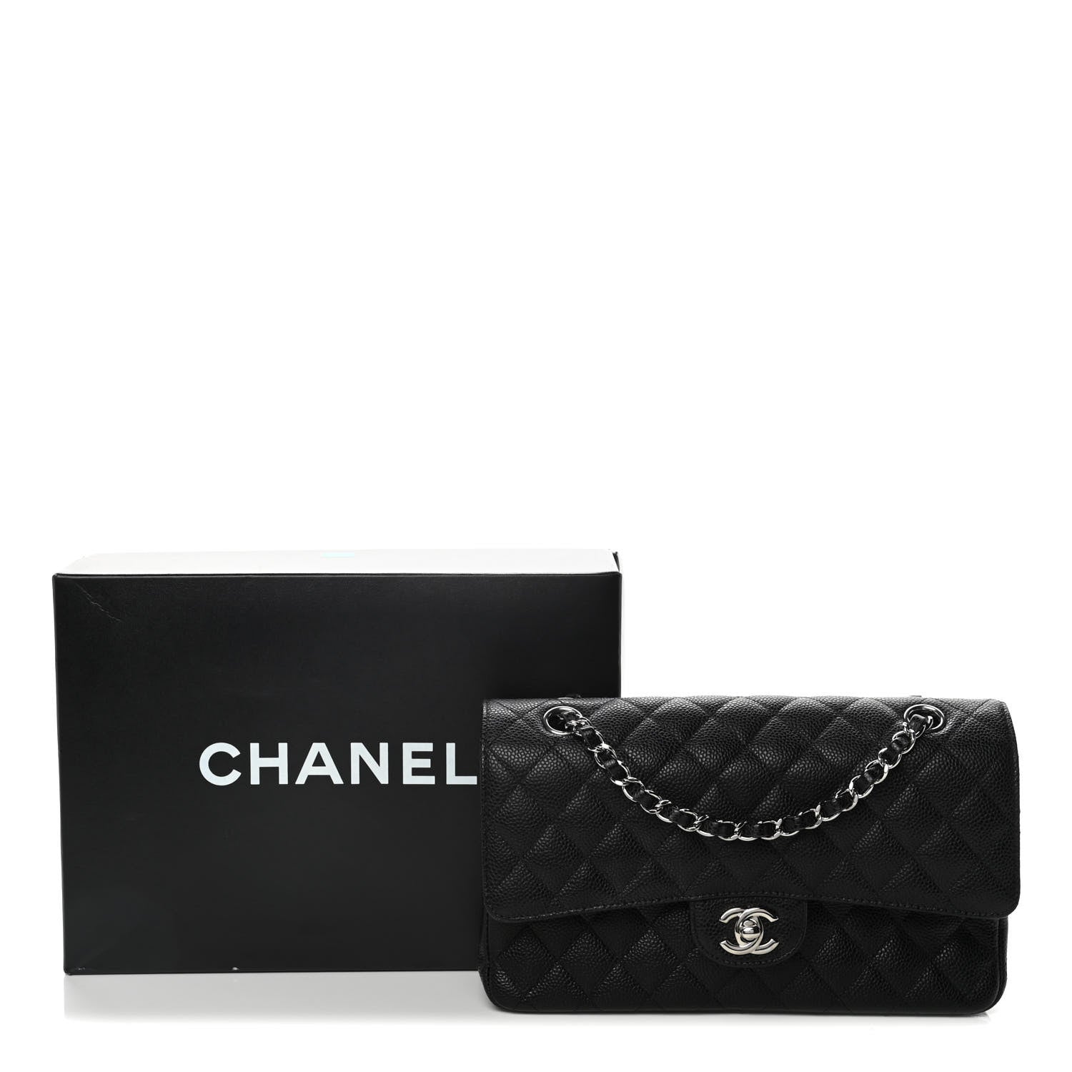 Chanel Caviar Quilted Medium Double Flap Black 11 of 11