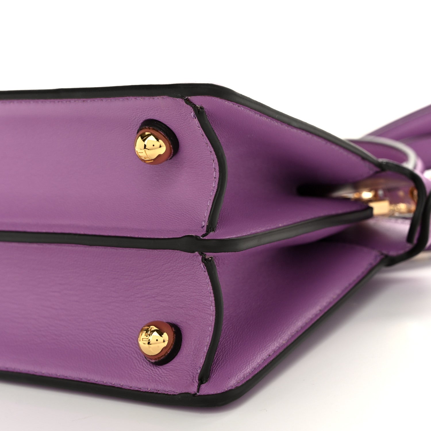 Fendi Shiny Nappa Petite Peekaboo I SEE U Satchel Violetta 10 of 10