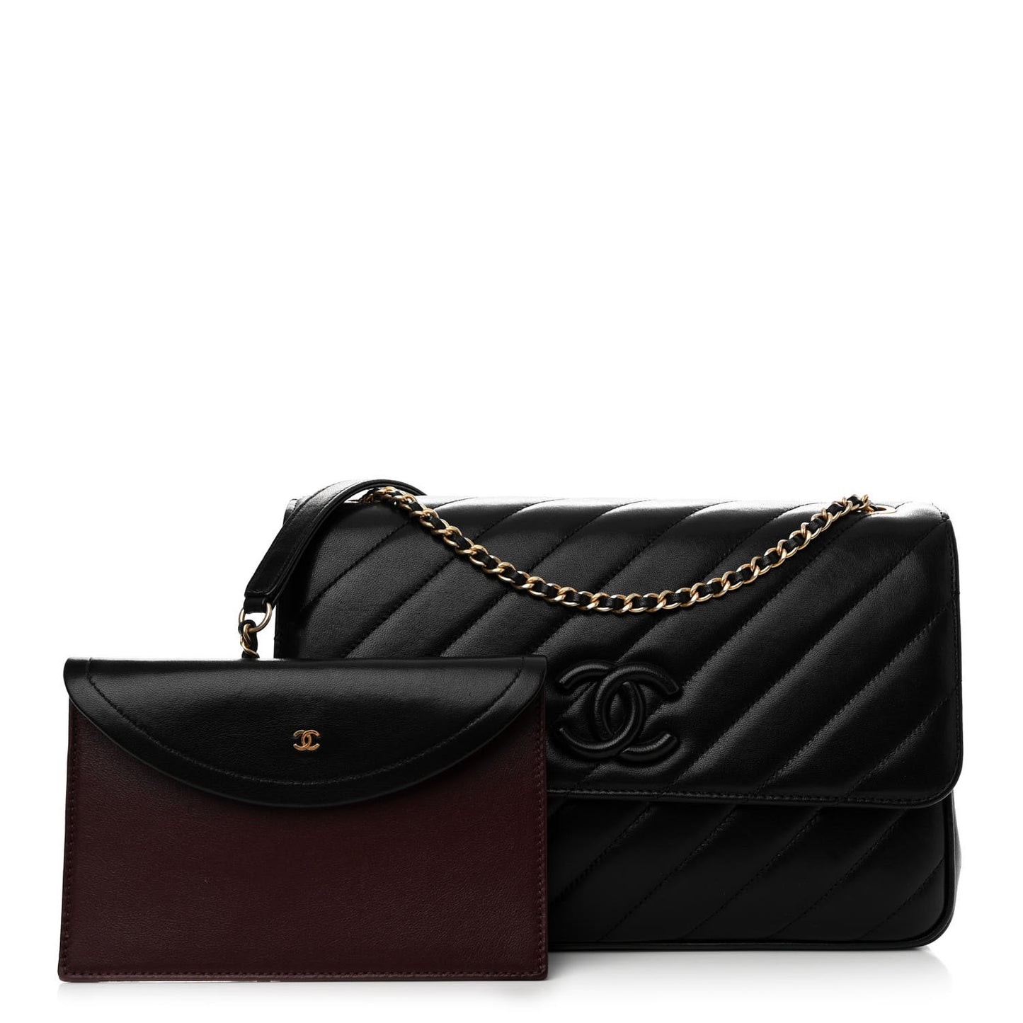 Lambskin Quilted Jumbo Coco Vintage Flap Black