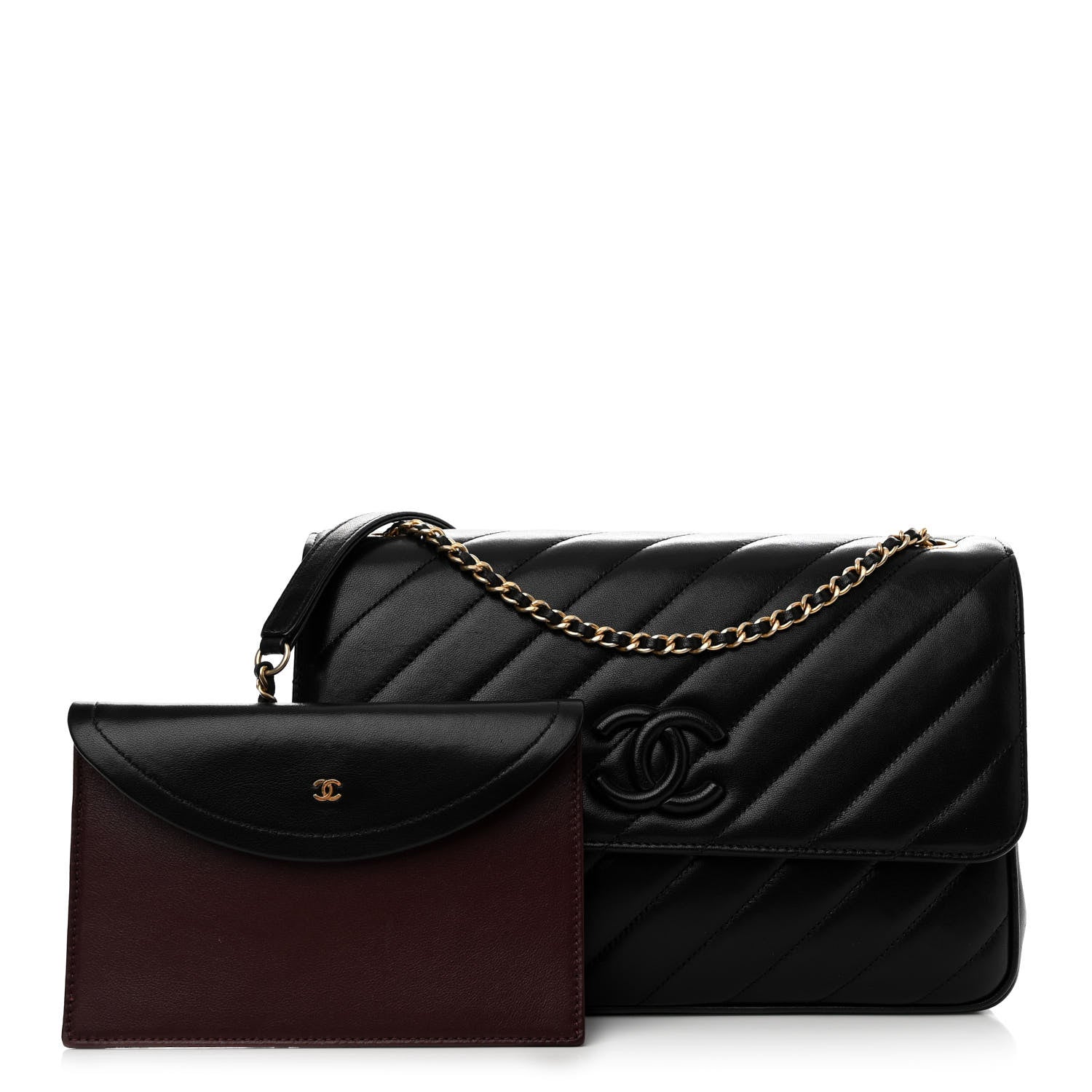 Chanel Lambskin Quilted Jumbo Coco Vintage Flap Black 1 of 11