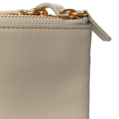 Celine Lambskin Small Trio Crossbody Bag Beige 12 of 12