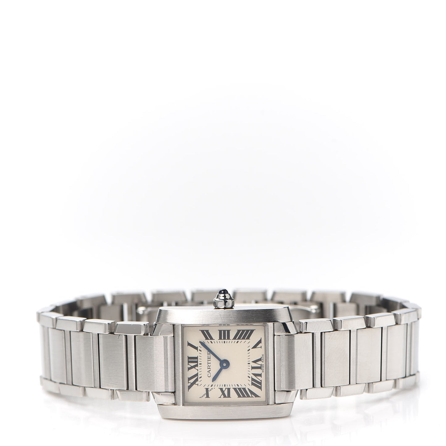 Stainless Steel 20mm Tank Francaise Quartz Watch