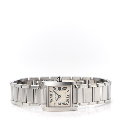 Cartier Stainless Steel 20mm Tank Francaise Quartz Watch 2 of 6