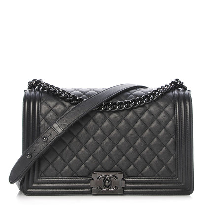 Chanel Caviar Quilted New Medium Boy Flap So Black 1 of 9