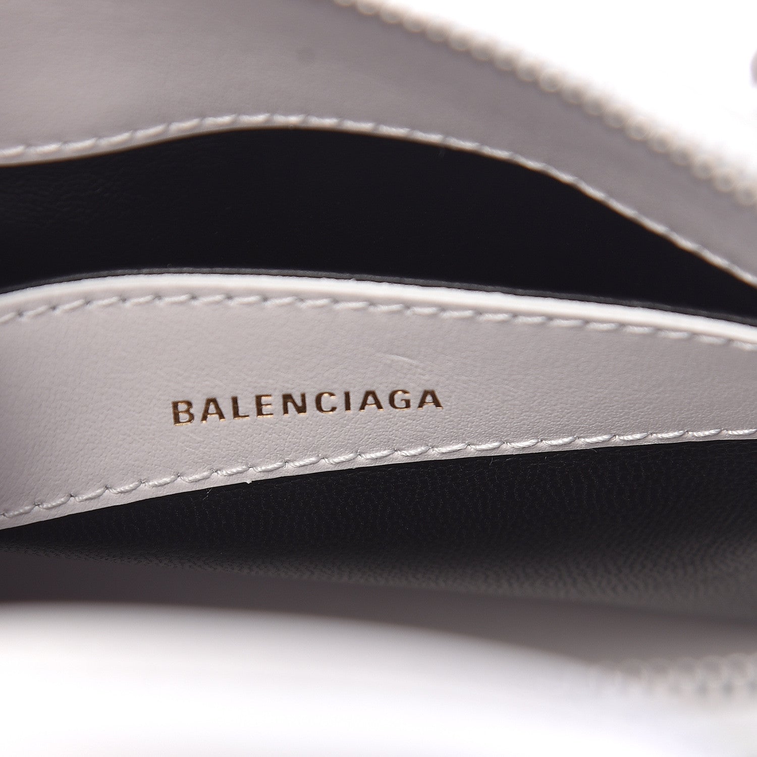 Balenciaga Calfskin Lipstick Logo XXS Ville Top Handle Bag White 6 of 10