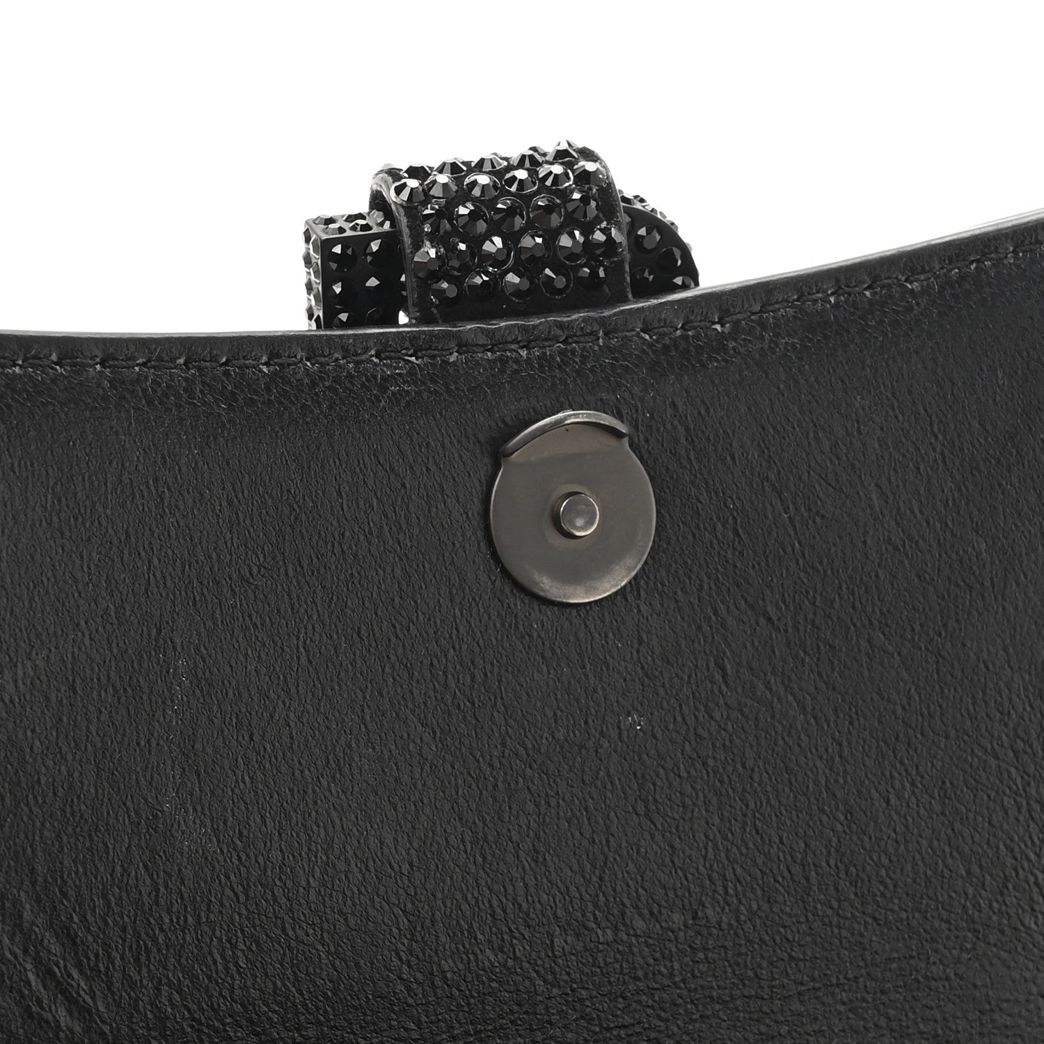 Balenciaga Strass Suede Hourglass Top Handle Bag XS Black Jet 11 of 11