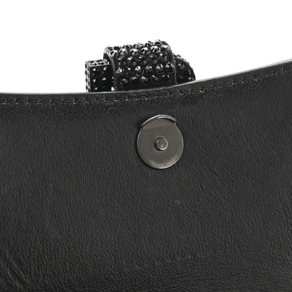 Balenciaga Strass Suede Hourglass Top Handle Bag XS Black Jet 11 of 11