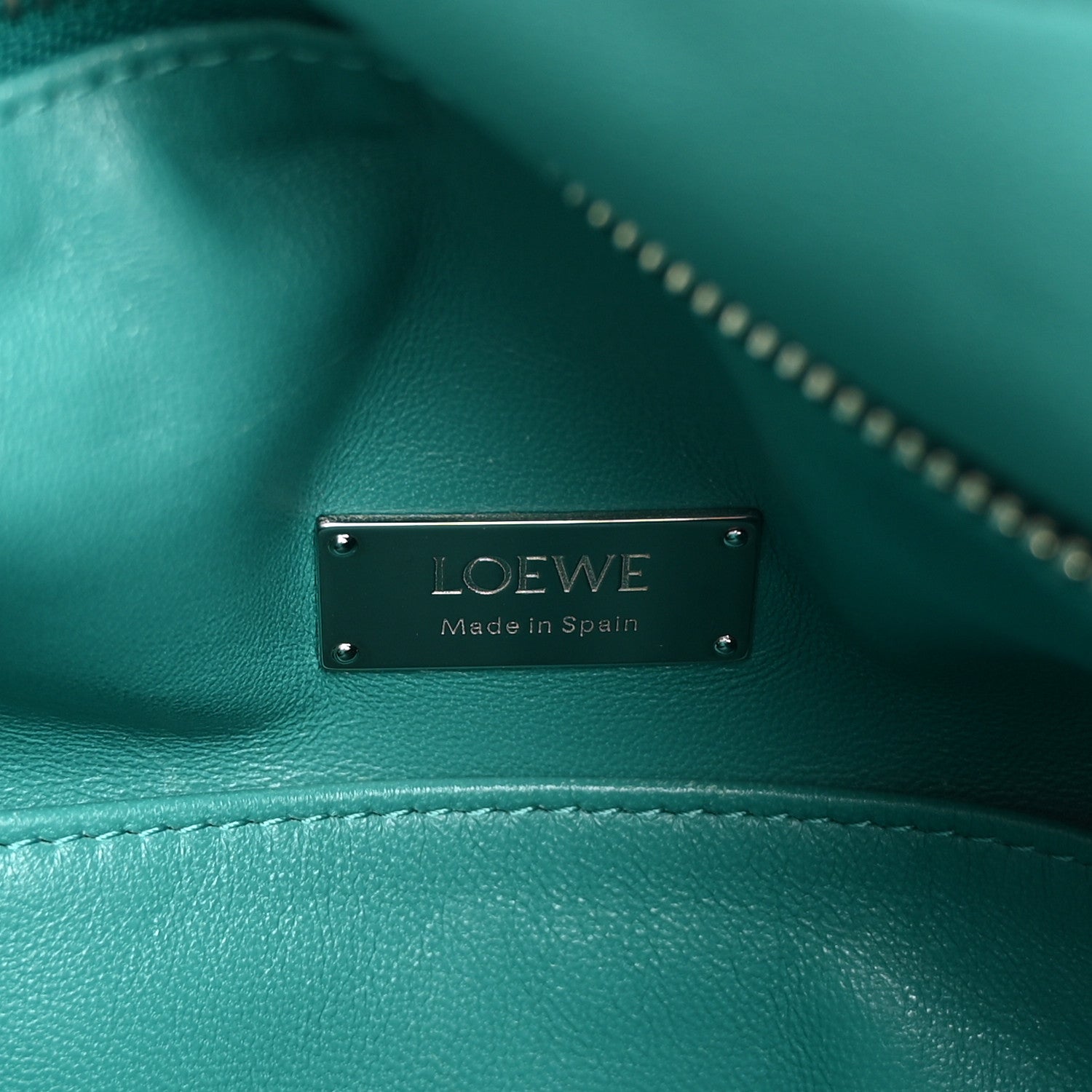 Loewe Nappa Lambskin Small Featherlight Puzzle Bag Aquamarine 6 of 9